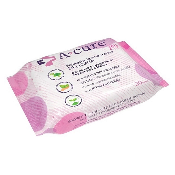 A+Cure Igiene Intima Delicata 20 Salviette Pocket Maxi