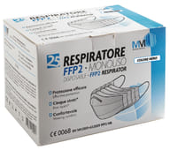 MUNUS MEDICAL RESPIRATORE FFP2 NR CLASSE III NERO 25 PEZZI