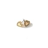 BJT250 ORECCHINI LOVE ME HEART GOLD PLATED
