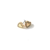 BJT250 ORECCHINI LOVE ME HEART GOLD PLATED