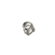 BJT252 ORECCHINI AMBER SPIK STAINLESS STEEL