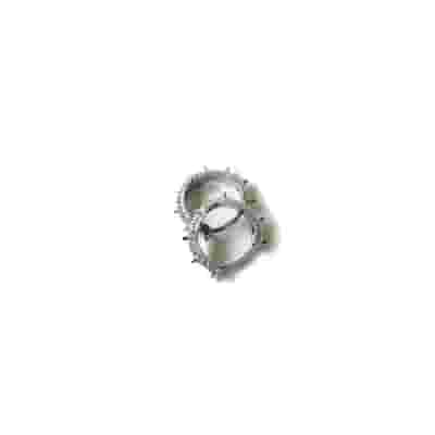 BJT252 ORECCHINI AMBER SPIK STAINLESS STEEL