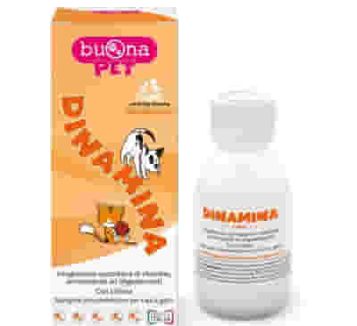 DINAMINA CANI GATTI FLACONE CON SIRINGA DOSATRICE IN PASTA 60 G BUONAPET