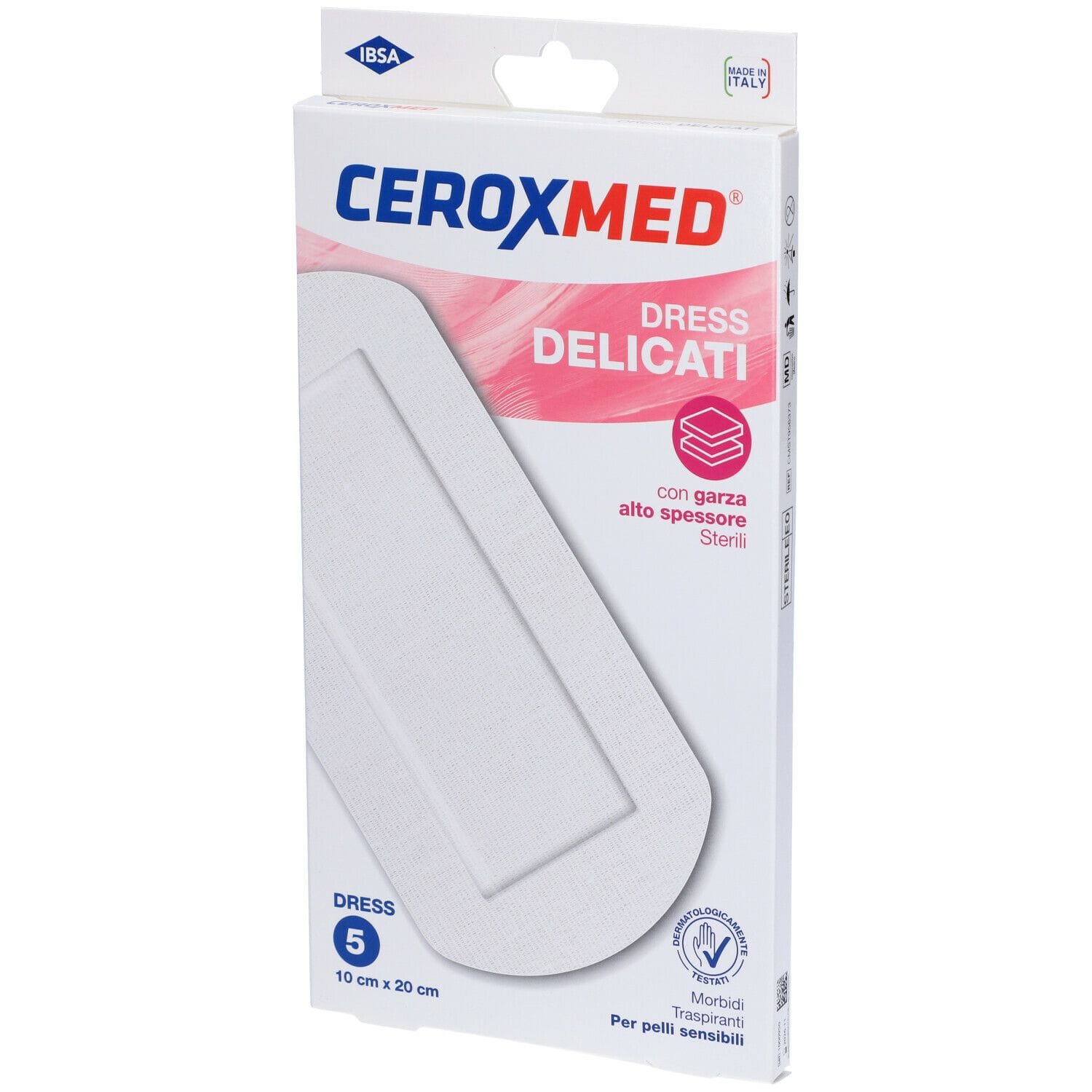 Cerotti Compresse Dress Ceroxmed Delicati 10 X20 Cm 5 Pezzi