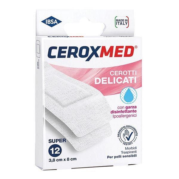 Cerotti Delicati Ceroxmed Medi 12 Pezzi