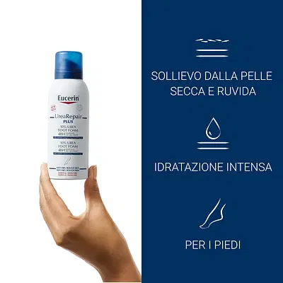 EUCERIN UREAREPAIR PLUS MOUSSE PIEDI 10% UREA 150 ML EUCERIN UREAREPAIR PLUS MOUSSE PIEDI 10% UREA 150 ML