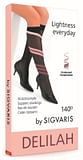 SIGVARIS DELILAH 140 DENARI FLAT GAMBALETTO NERO 2