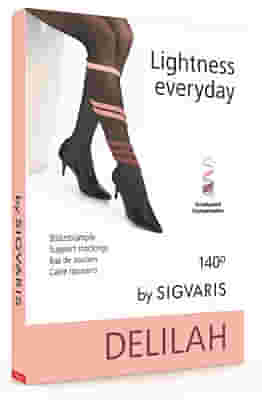 SIGVARIS DELILAH 140 DENARI FLAT COLLANT NERO 3
