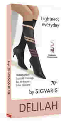 SIGVARIS DELILAH 70 DENARI FLAT GAMBALETTO MAUVE 1
