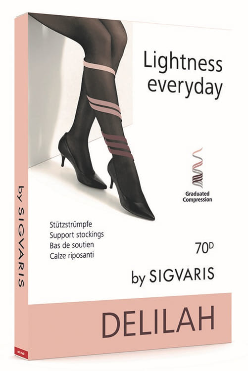 SIGVARIS DELILAH 70 DENARI MESH COLLANT PUNTA APERTA SKIN 5