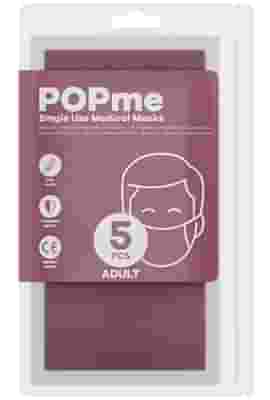 POPME MASCHERINA CHIRURGICA TIPO IIR BLUSH BUSTA 5 PEZZI