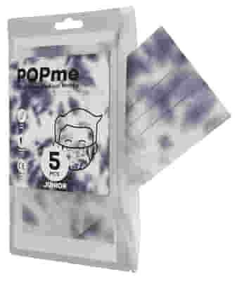 POPME MASCHERINA CHIRURGICA TIPO I BABY GRIGIO TIE DYE BUSTA 5 PEZZI