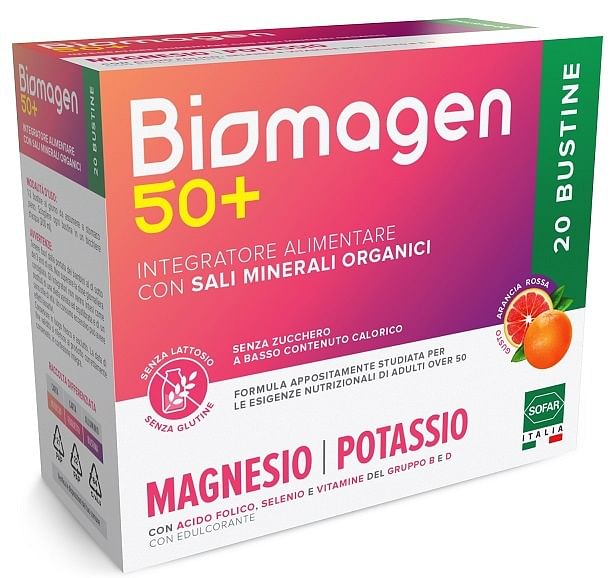 Biomagen 50+ Senza Zuccheri 20 Bustine