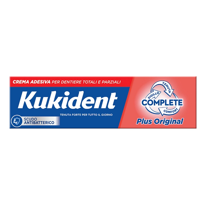 Kukident Plus Original Crema Adesiva Dentiere 40 G