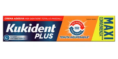 KUKIDENT PLUS DOPPIA AZIONE TENUTA INSUPERABILE CREMA ADESIVA DENTIERE 65 G KUKIDENT PLUS DOPPIA AZIONE TENUTA INSUPERABILE CREMA ADESIVA DENTIERE 65 G