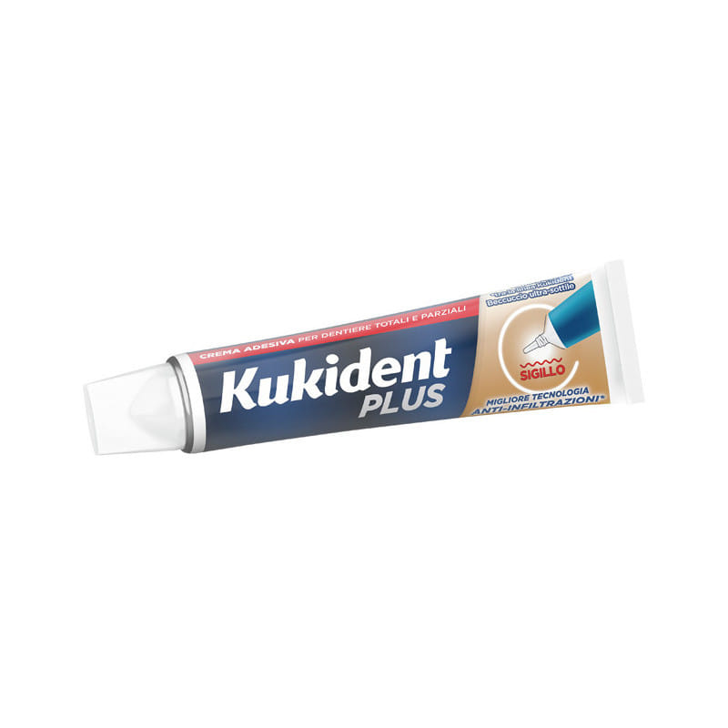 KUKIDENT PLUS BARRIERA ANTI-CIBO NEUTRO CREMA ADESIVA DENTIERE 40 G