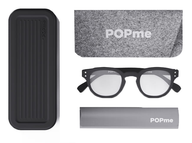 POPME GLASSES BLACK LICORICE +3
