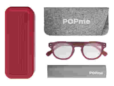POPME GLASSES CHERRY RED +1,5
