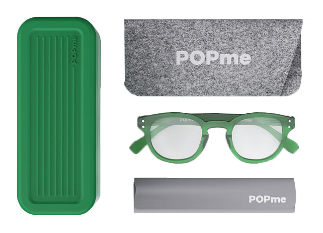 Popme Glasses Forest Green +3