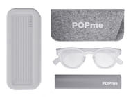 POPME GLASSES ICE WHITE +2