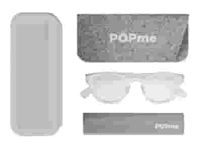 POPME GLASSES ICE WHITE +2