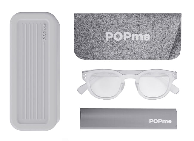 Popme Glasses Ice White +3