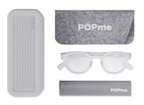 POPME GLASSES ICE WHITE +3