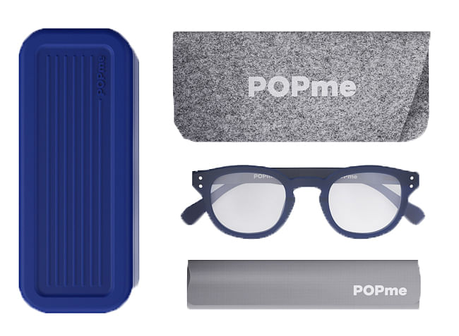 Popme Glasses Ocean Blue +3