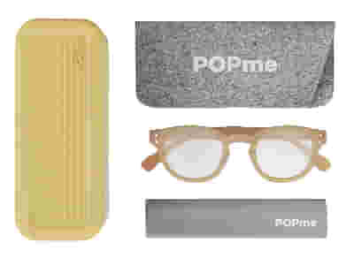 POPME GLASSES YELLOW PEACH +3