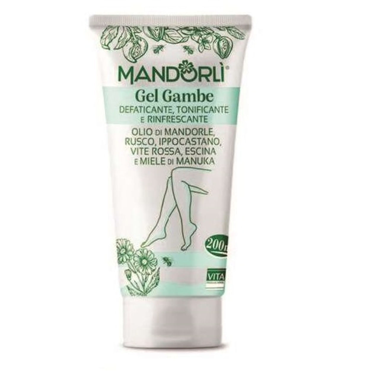 MANDORLI GEL GAMBE DEFATICANTE TONIFICANTE E RINFRESCANTE 200 ML