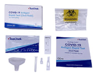 TEST ANTIGENICO RAPIDO COVID-19 JUSCHEK AUTODIAGNOSTICO DETERMINAZIONE QUALITATIVA ANTIGENI SARS-COV-2 IN CAMPIONI SALIVARI MEDIANTE IMMUNOCROMATOGRAFIA