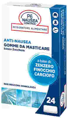 P6 NAUSEA CONTROL 24 GOMME DA MASTICARE SENZA ZUCCHERO