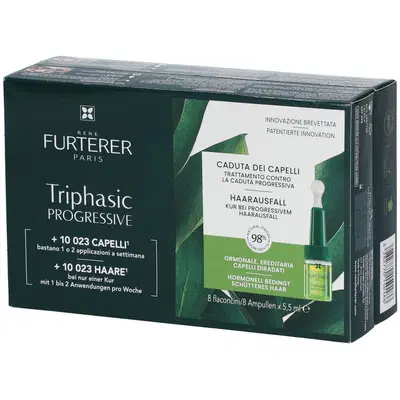 RENE FURTERER TRIPHASIC PROGRESSIVE TRATTAMENTO CONTRO LA CADUTA 8 FLACONI DA 5,5 ML RENE FURTERER TRIPHASIC PROGRESSIVE TRATTAMENTO CONTRO LA CADUTA 8 FLACONI DA 5,5 ML