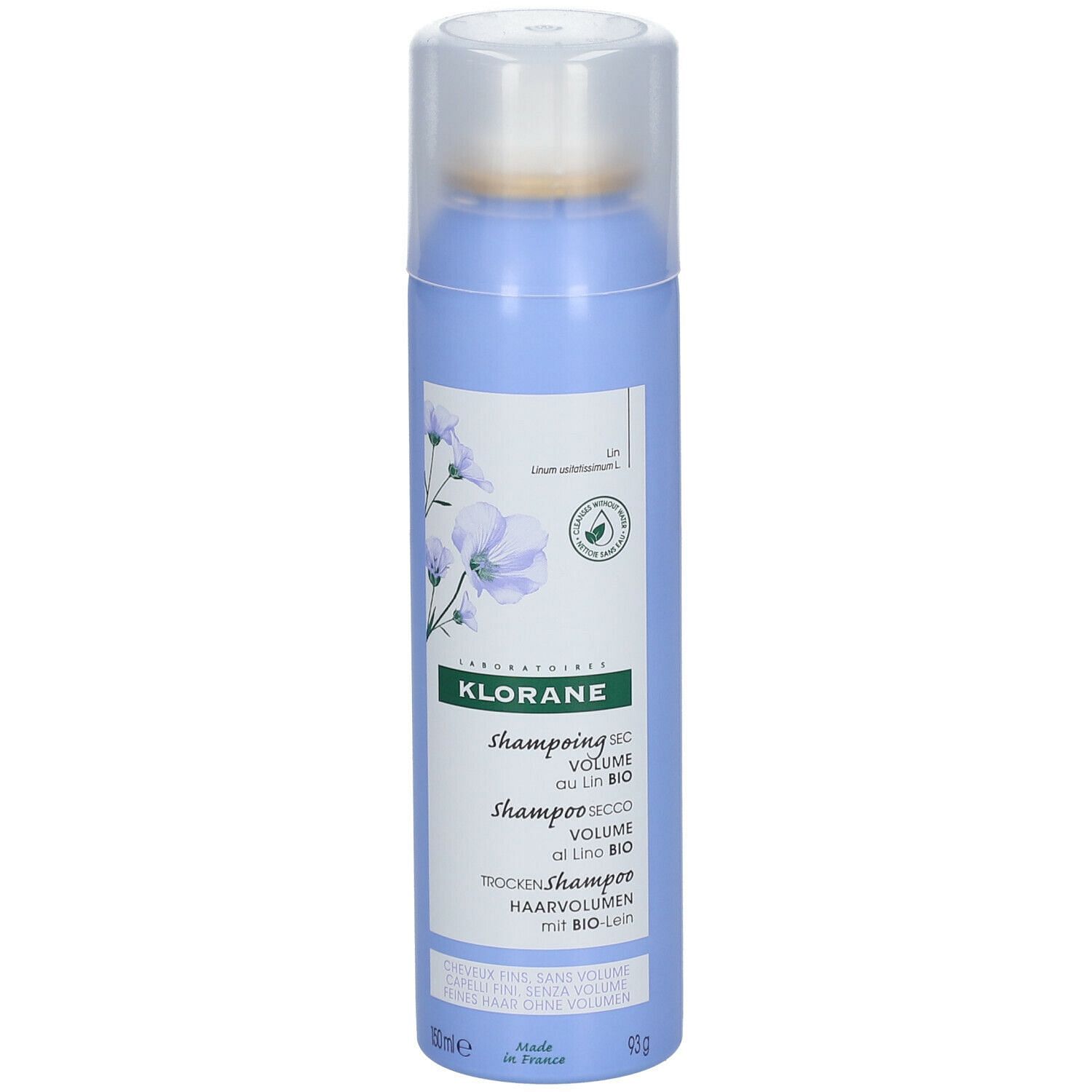 Klorane Shampoo Secco Lino 150 Ml