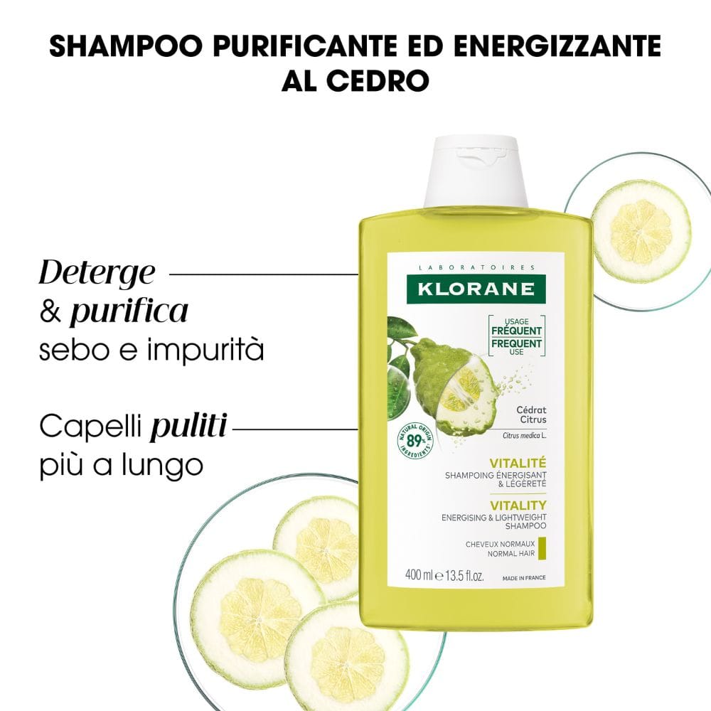 KLORANE SHAMPOO PURIFYING AL CEDRO 400 ML