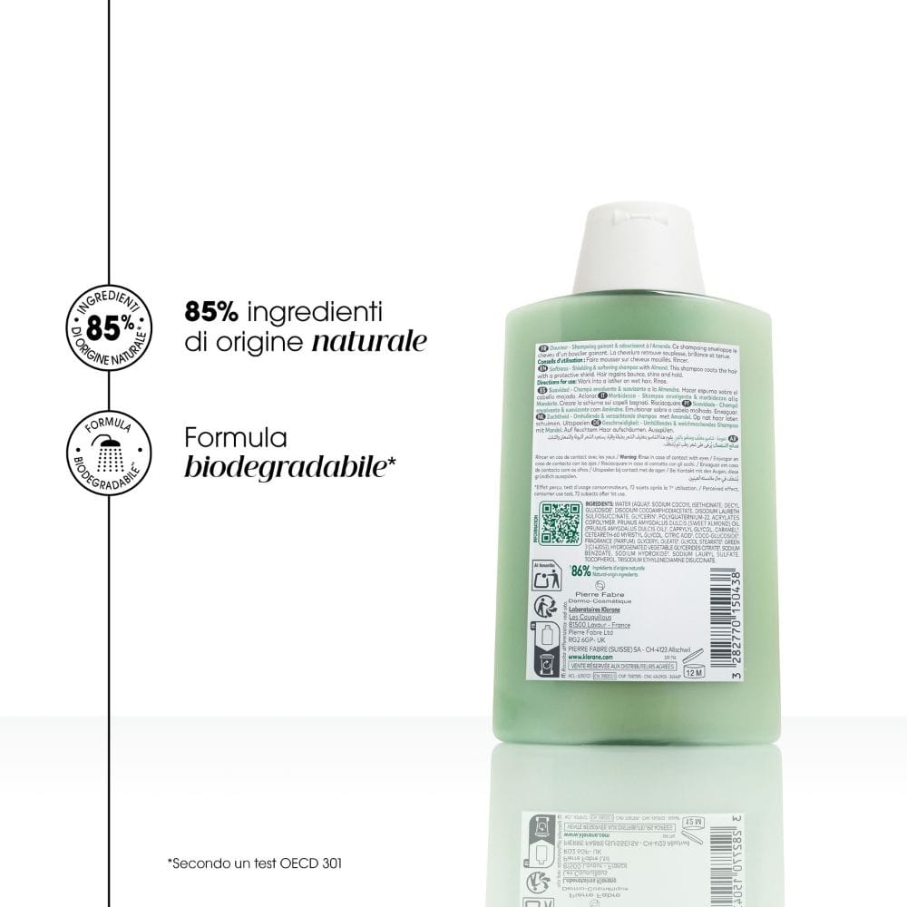 KLORANE SHAMPOO LATTE MANDORLA 200 ML
