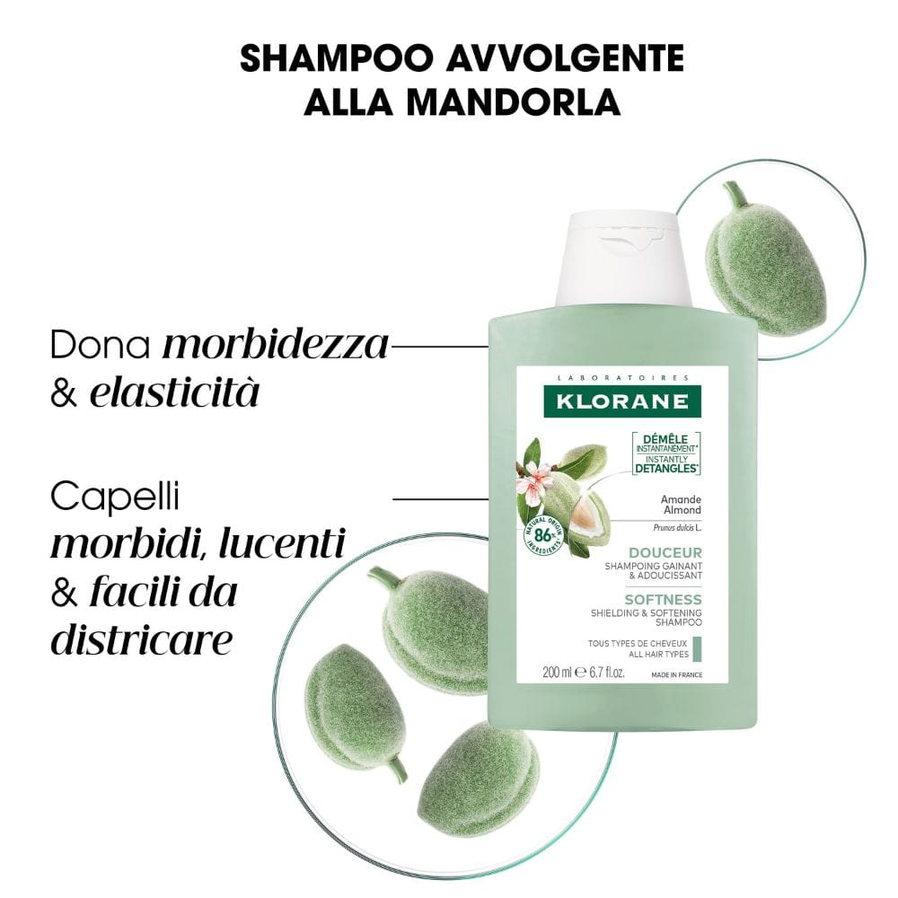 KLORANE SHAMPOO LATTE MANDORLA 400 ML