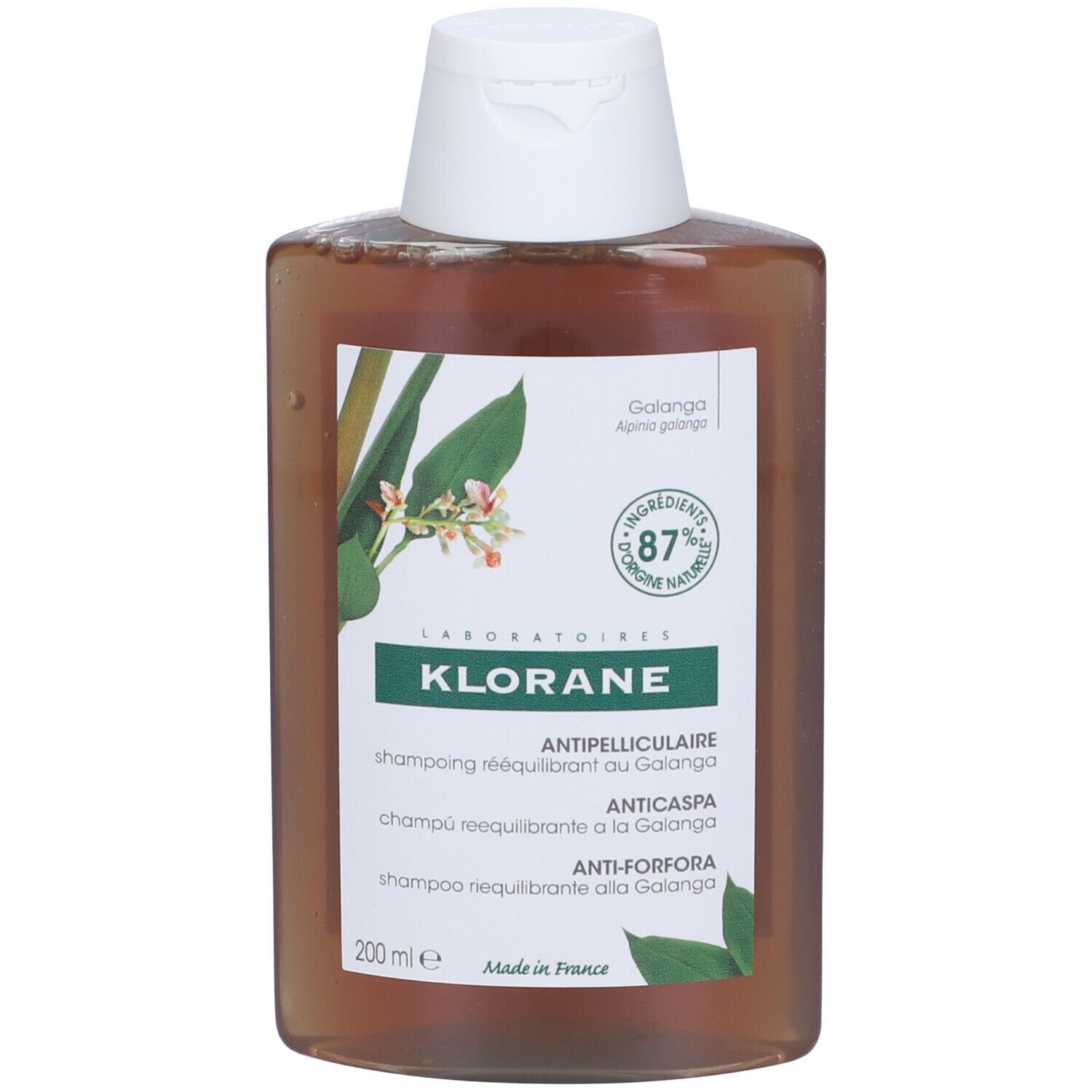 Shampoo Riequilibrante Galanga Klorane 200ml-image