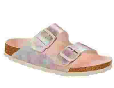 CALZATURE PIANELLE SINTETICO BI-C4 BIRKENSTOCK ARIZONA IRIDESCENT LIGHT ROSE VEG MICROFIBRE 39