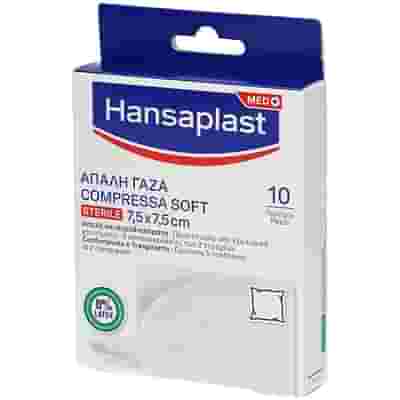 GARZA COMPRESSA HANSAPLAST SOFT STERILE 7,5X7,5 10 PEZZI