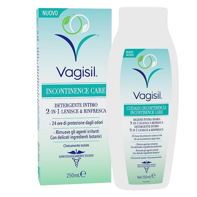 Vagisil Incontinence Care Detergente Intimo 2 In1 Lenisce & Rinfresca 250 Ml