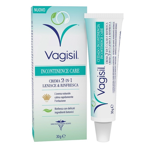 Vagisil Incontinence Care Crema 2 In1 Lenisce & Rinfresca 30 G
