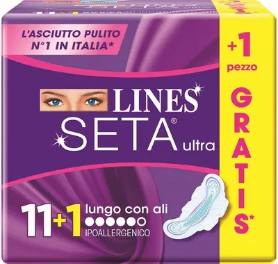 LINES SETA ULTRA LUNGO ALI CP 11+1 GRATIS LINES SETA ULTRA LUNGO ALI CP 11+1 GRATIS