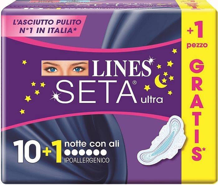 Lines Seta Ultra Notte 10+1 Gratis