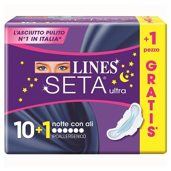 Lines Seta Ultra Notte 10+1 Gratis
