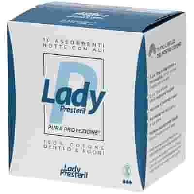 LADY PRESTERIL ASSORBENTI NOTTE CON ALI RIPIEGATI BIODEGRADABILI 10 PEZZI