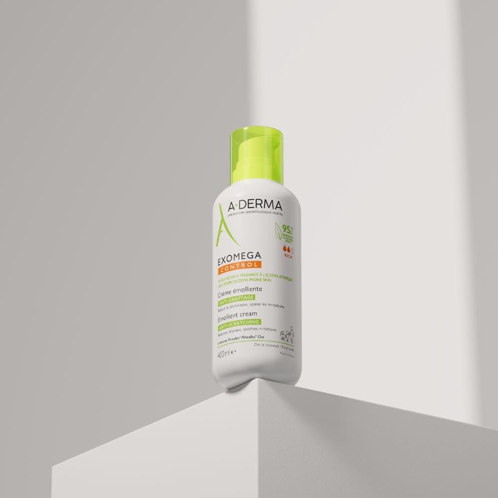 A-Derma Exomega Control Crema emolliente Anti-grattage 400ml, Lenisce la secchezza, gli arrossamenti e la sensazioni di prurito, Pelle secca a tendenza atopica