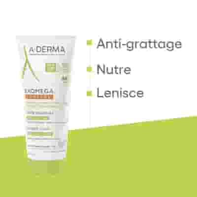 A-Derma Exomega Control Crema emolliente Anti-grattage 200ml, Lenisce la secchezza, gli arrossamenti e riduce le sensazioni di prurito, Pelle secca a tendenza atopica