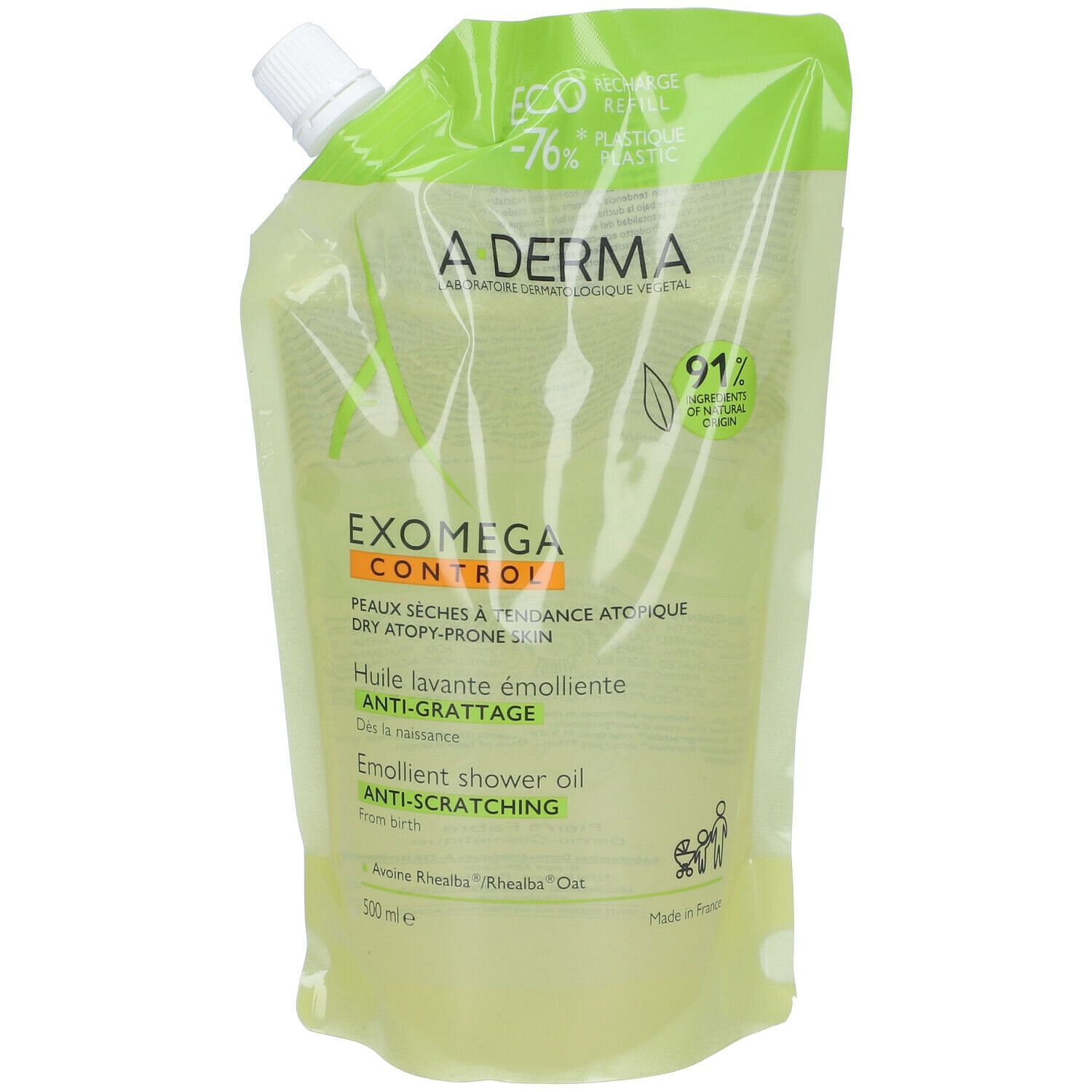 Exomega Control Olio Lavante Emolliente Ricarica 500 Ml