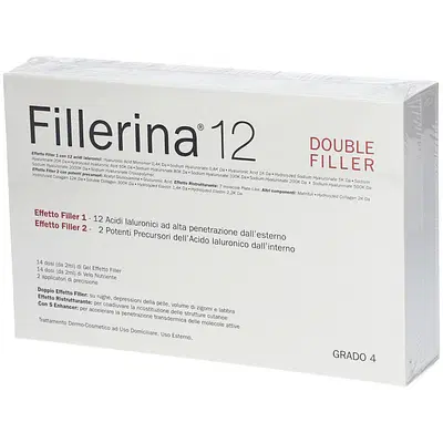 FILLERINA 12 DOUBLE FILLER BASE GRADO 4 30 + 30 ML FILLERINA 12 DOUBLE FILLER BASE GRADO 4 30 + 30 ML